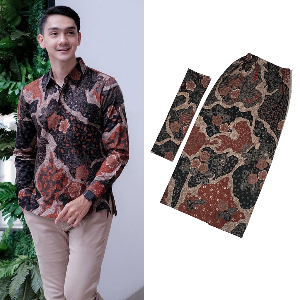 (PROMO TERMURAH - MOTIF TERLENGKAP) Rok dan Kemeja Batik Modern Premium M L XL Annabel Audi Wilona