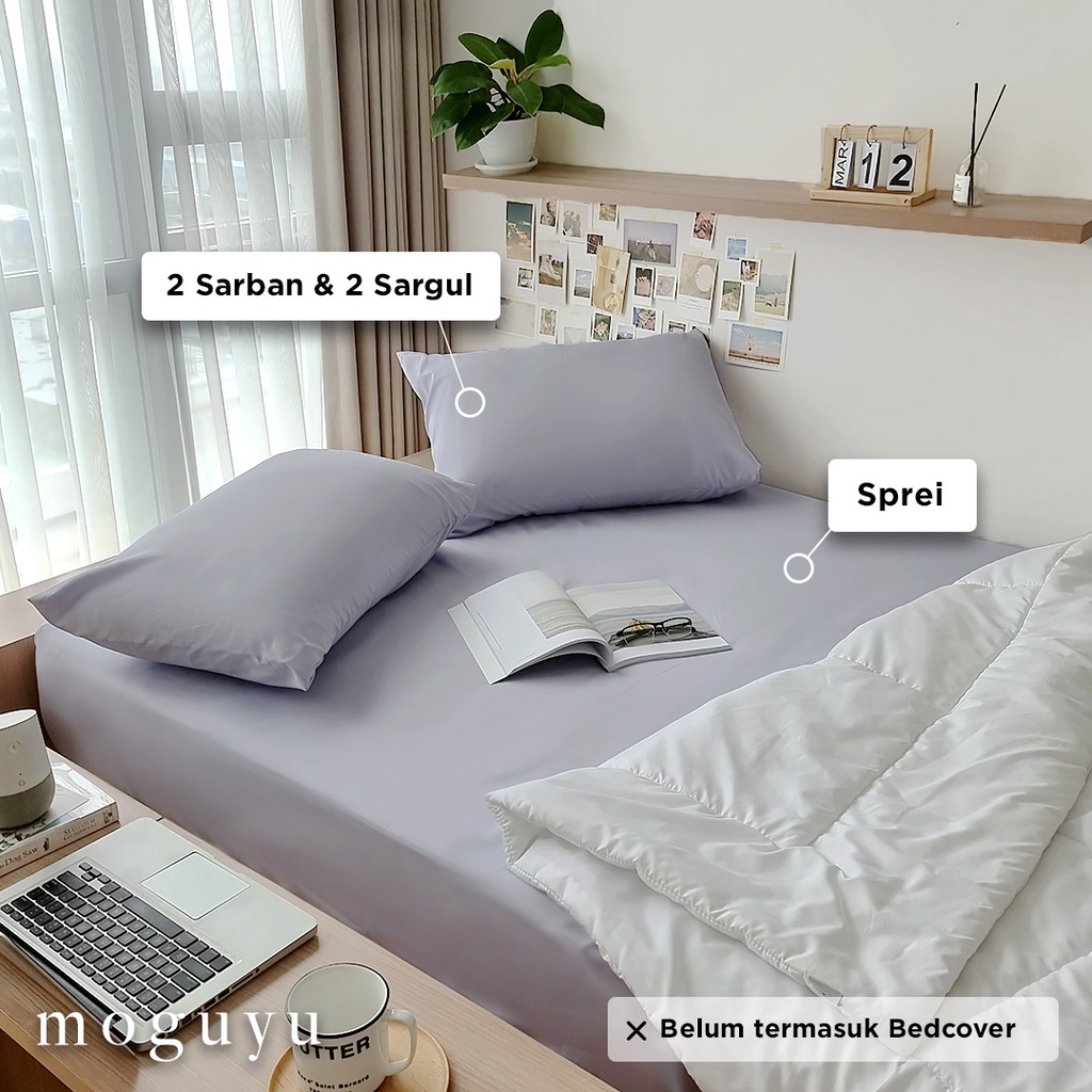 Sprei Set - Microtex - Seri Aesthetic - Ukr 160, 180 dan 200 x 200 [SPREI MOMO]