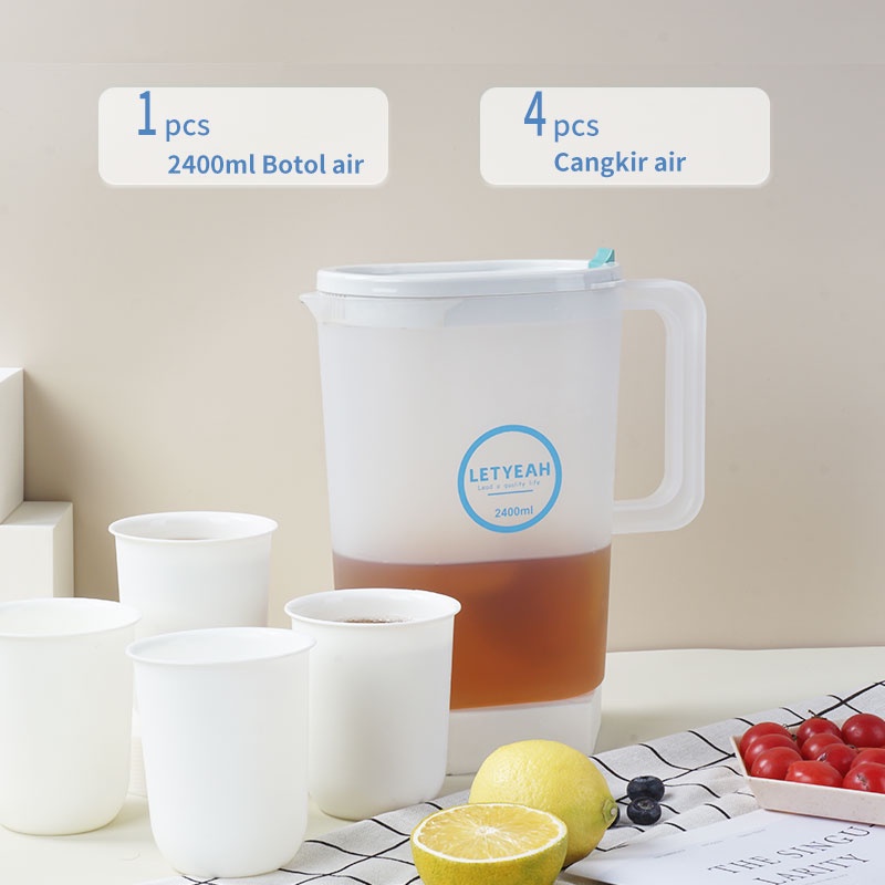 Letyeah &amp; Kaizenliving Teko Set 5 in 1 / teko air 2400ml / water Jug plastik