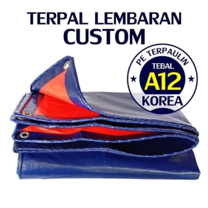 TERPAL  LEMBARAN A5 A8 A12 A15 KOREA 6x6  6x7 6x8 TERPAL TENDA MULTI FUNGSI