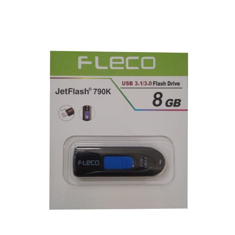 FLASHDISK ORIGINAL FLECO USB 3.1/3.0 8GB FLASH DRIVE JETFLASH 790K FLASHDISK ORIGINAL FLECO 790K