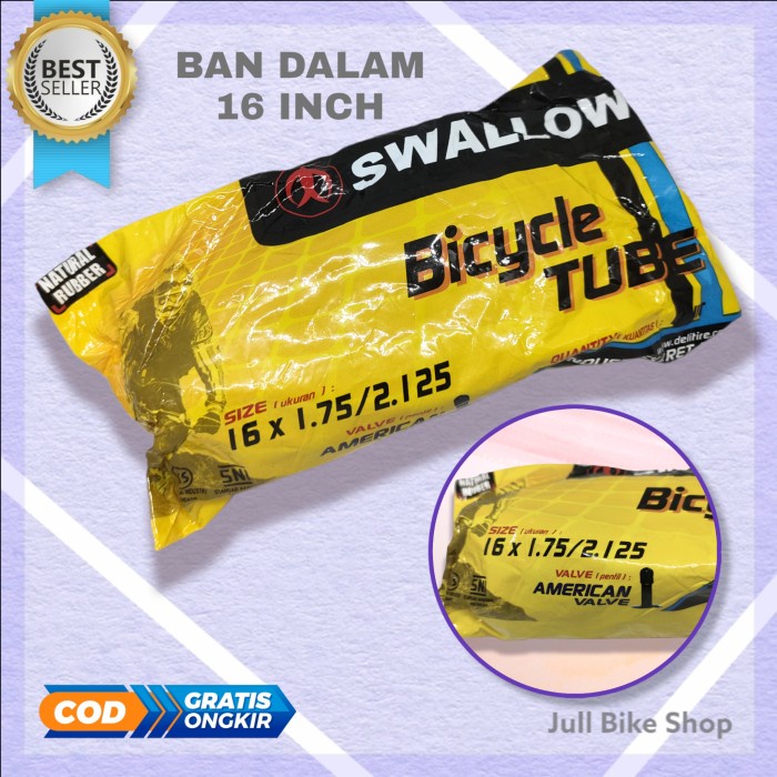 Ban dalam 16&quot; inch sepeda anak swallow 16 x 175 2125 kecil mini inchi