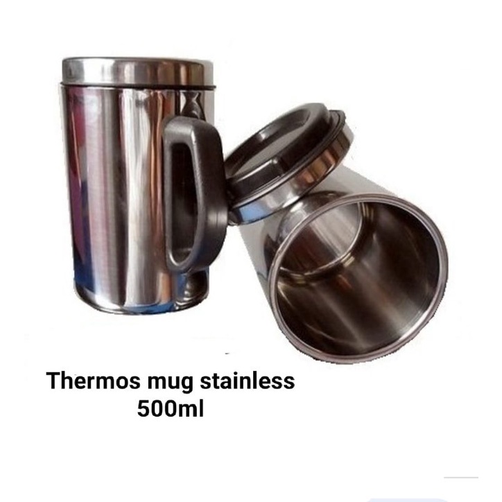 Thermos Mug 500ML Termos Cangkir Gelas Minum Air Panas Dingin Stainless