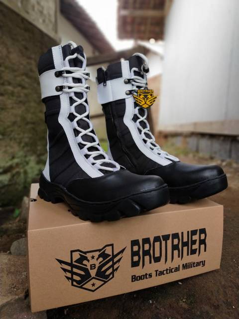 SEPATU PDL NINJA PROVOS POLRI BROTRHER KULIT ASLI SEPATU PDL TNI POLRI SECURITY SATPAM SEPATU BOOTS