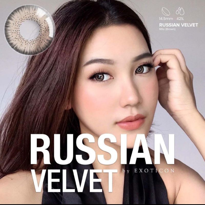 SOFTLENS X2 RUSSIAN VELVET NORMAL &amp; MINUS (-0.50 S/D -6.00) BY EXOTICON DIA 14.5MM / Softlen Soflen