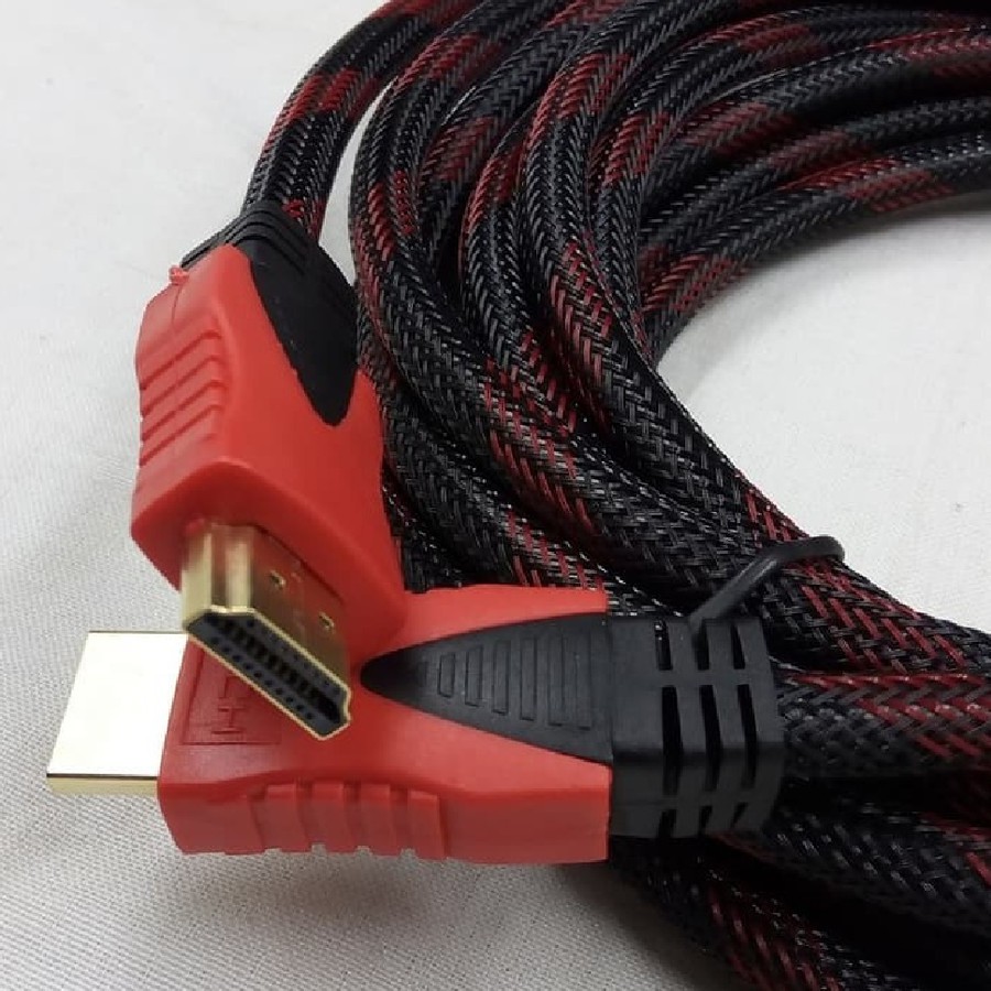 Kabel HDTV to HDMI 5M Versi 1.4 hdTV 5 meter Serat Jaring