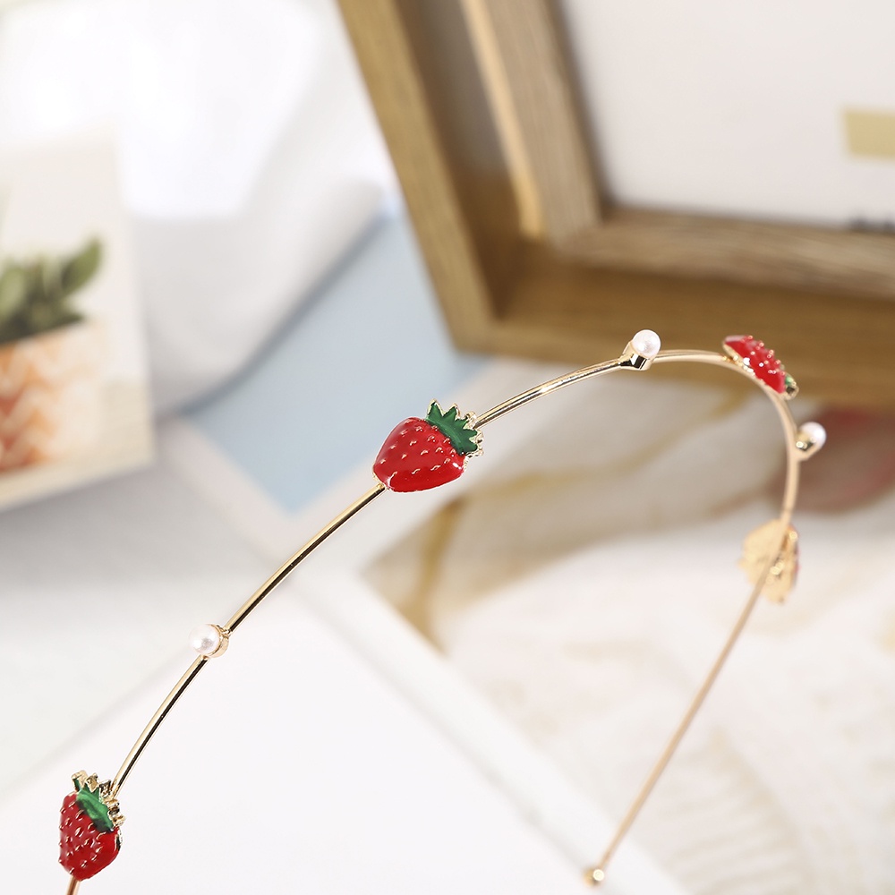 Bando Tipis Motif Buah Untuk Aksesoris Rambut Anak Perempuan