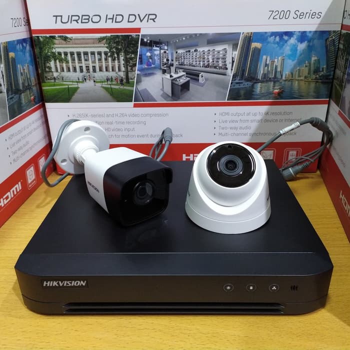 PAKET CCTV HIKVISION 5MP 2 KAMERA SIAP PASANG