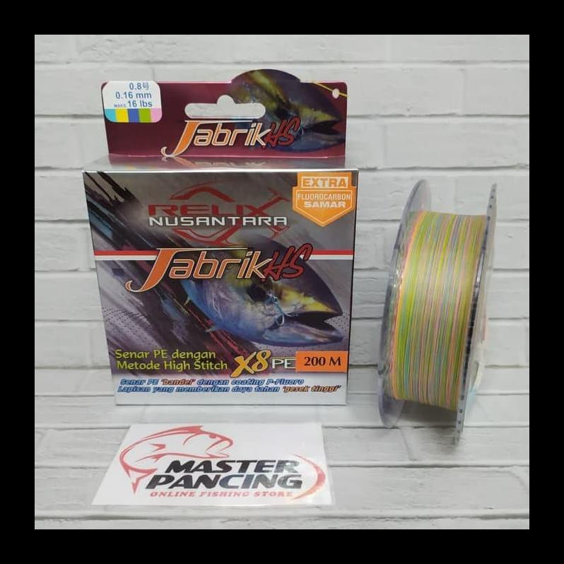 UPDATE SENAR PE RELIX NUSANTARA JABRIK HS PE 0.8 - 200M ALAT PANCING AL1