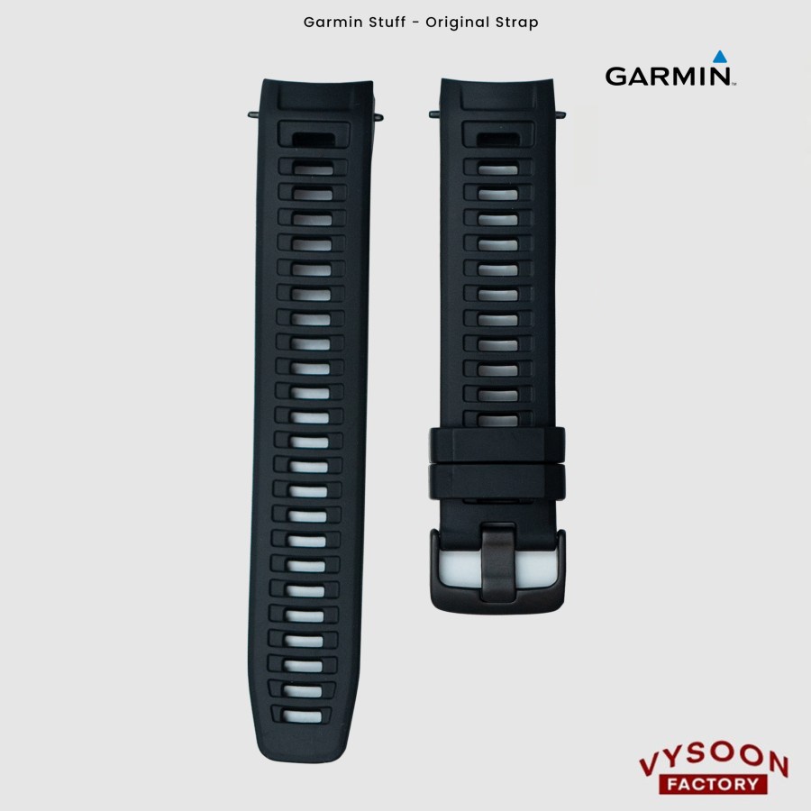 Strap &quot;Rubber&quot; Tali &quot;Karet&quot; Jam Smartwatch Garmin Instinct - Black