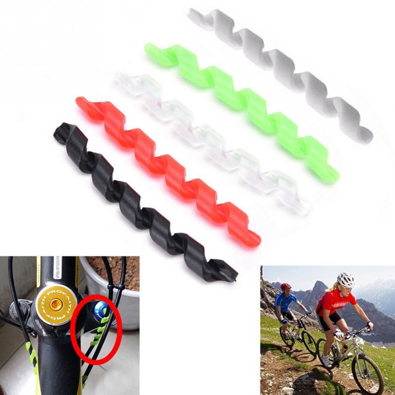 YGRETTE - SPIRAL PELINDUNG KABEL REM SHIFTER SEPEDA SPIRAL SILICONE COVER PENGAMAN GESEKAN KABEL KE FRAME