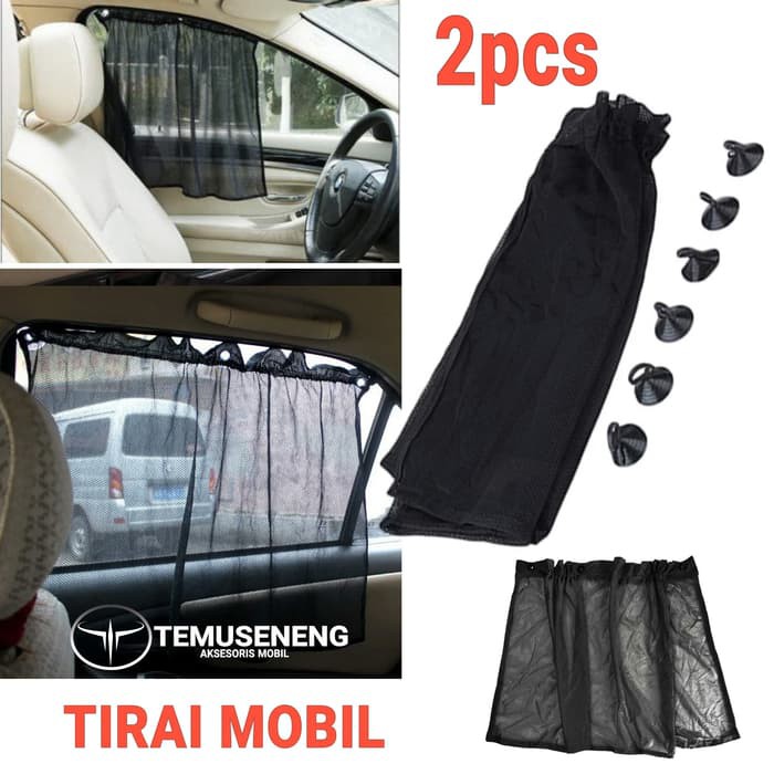 2Pcs Tirai Mobil Tabir Surya Pelindung Panas Sinar Matahari Sun Shield