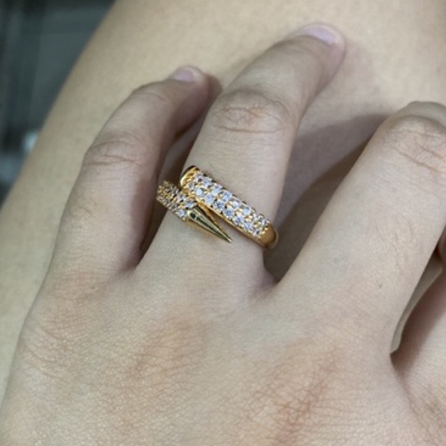 Cincin Xuping Yaxiya tumpuk permata mewah