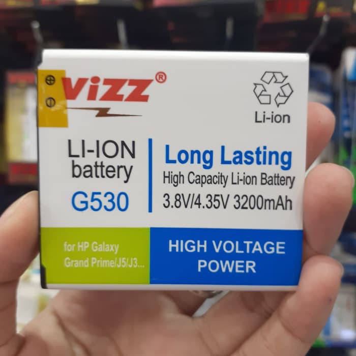 DISKON BATRE VIZZ DOUBLE POWER G530 FOR SAMSUNG J2 PRIME GRAND PRIME J3 J5
