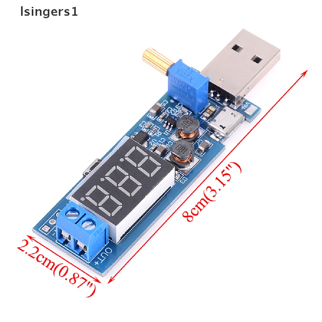 (lsingers1) Modul power supply step up / down DC-DC USB 5V Ke 3.3V / 12V