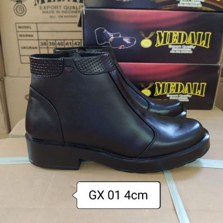 Sepatu kulit PDH Wanita boots Polwan,Secawan,PNS,sepatu kerja formal tampil lebih keren