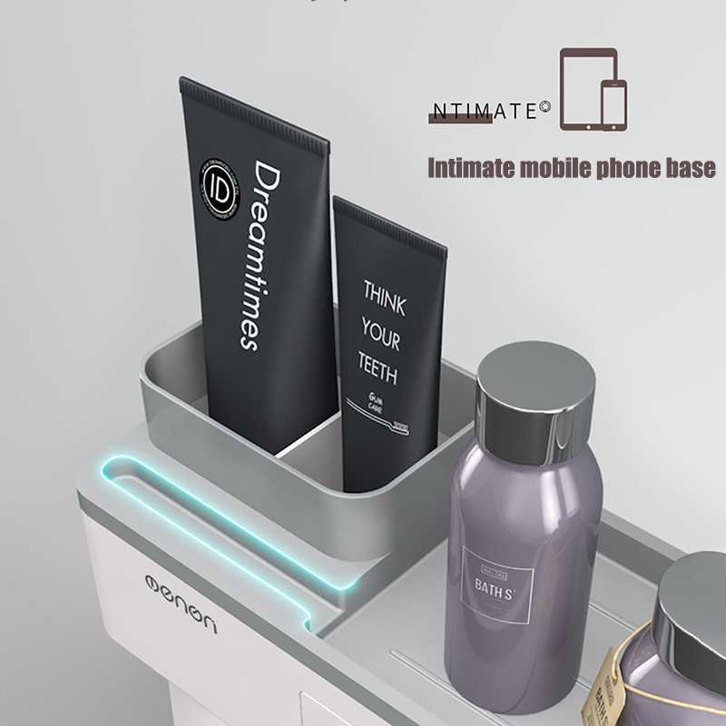 TG-DA BATHE PROJECT Rak Gantung Kamar Mandi 2 Cup + Holder Smartphone