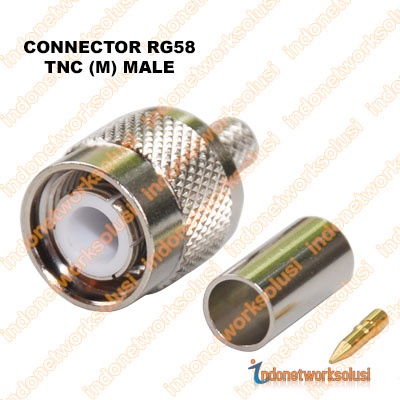 KONEKTOR CONNECTOR RG58 RP-TNC M (MALE)