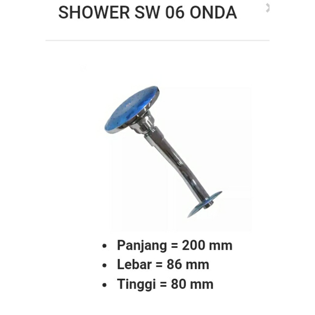 Shower Air Dinding Onda Complete