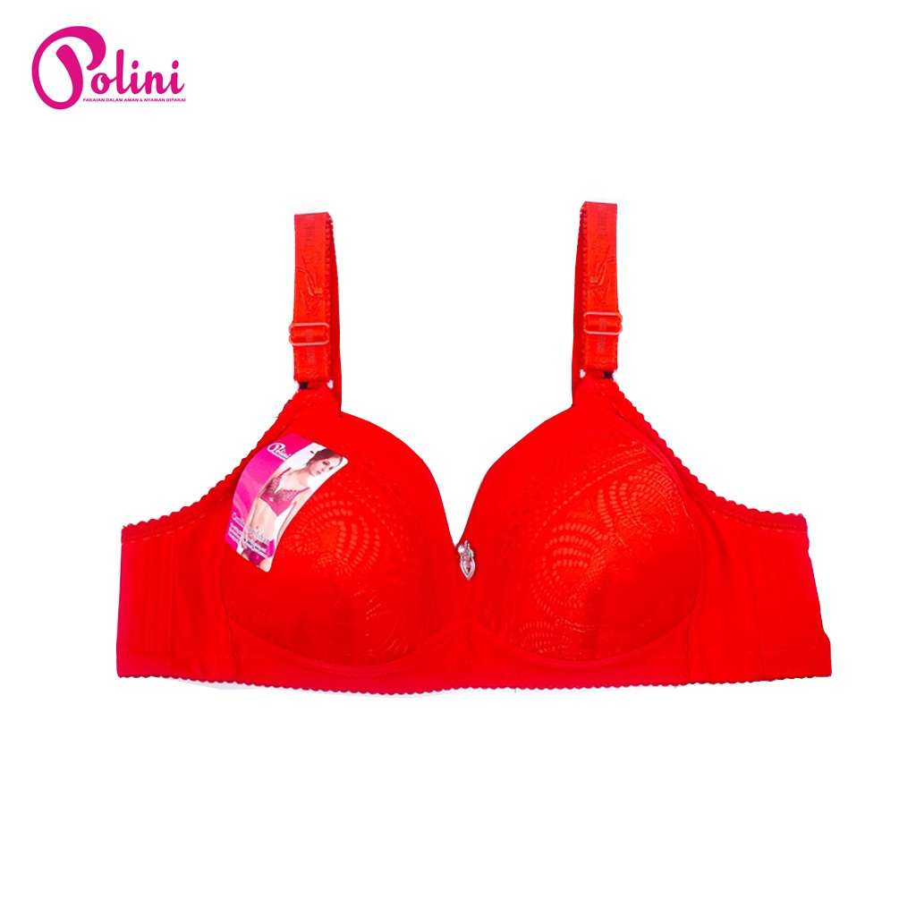 POLINI Bra Jumbo Tanpa Kawat Busa Tipis Size 38-44 Cup B/C Kait 3 G433