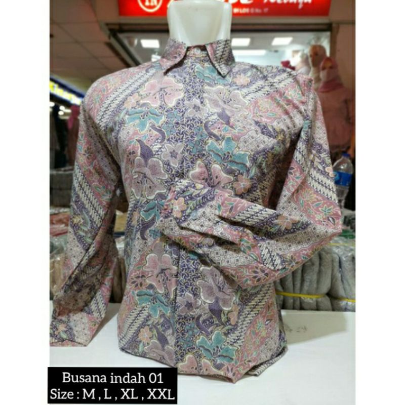 COUPLE BATIK / BATIK SERAGAMAN / BATIK MODERN SOFT PINK