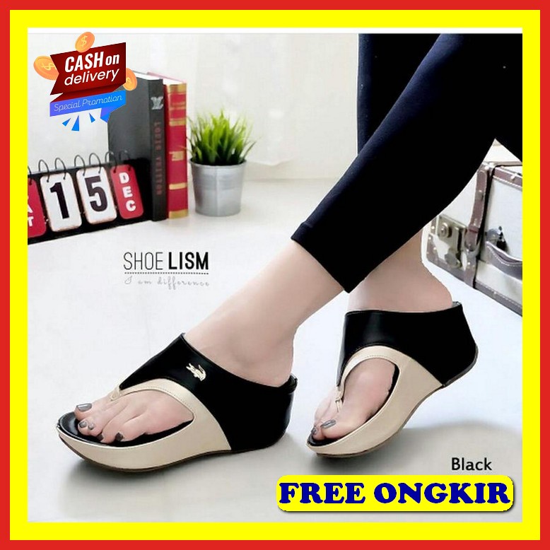 Restock Sepatu Wejes Kantor Wanita Sendal Weges Import Wedjes Casual Sandal Wedges Wanita Sdw275 Hit