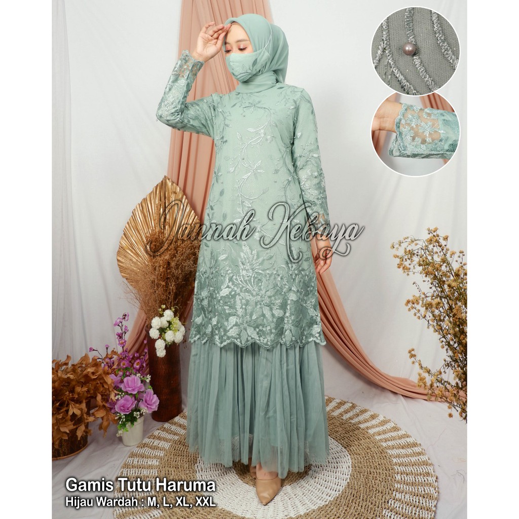 GAMIS TUTU HARUMA// GAMIS JANNAH KEBAYA// GAMIS TULLE TUTU CANTIK