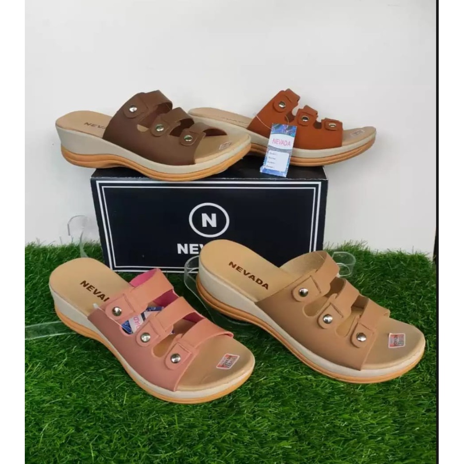 sandal wedges wanita/sandal wedges terbaru/NEVADA/fashion wanita