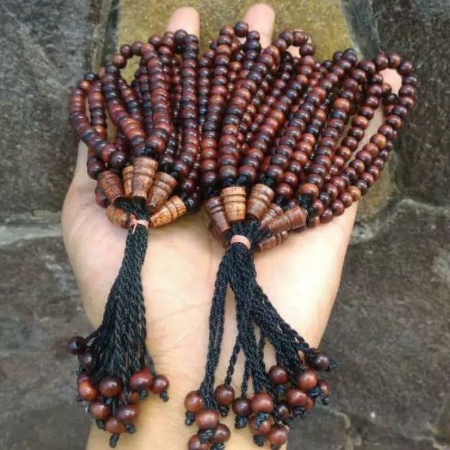 Gelang Kayu Stigi Tasbih 33 butir Gdg