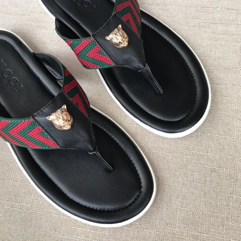 sandal gucci flat selop slide cowok sendal pria mirror slippers