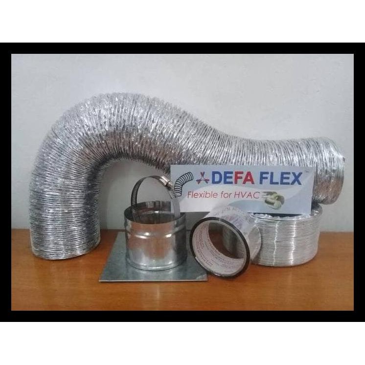 Paket Selang Exhaust 6 Inch Metalize Flexible Ducting