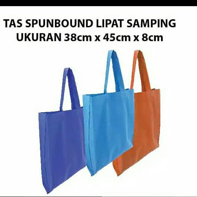 

✨ BISA COD ✨ Diskon Tas Spunbond / Tas suvenir/ Goodiebag Lipat Samping Ukuran 38