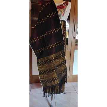 Pucca bunga pucca bintik kopigosong gold maroon sarung tarutung tenunan tangan tarutung songket taru