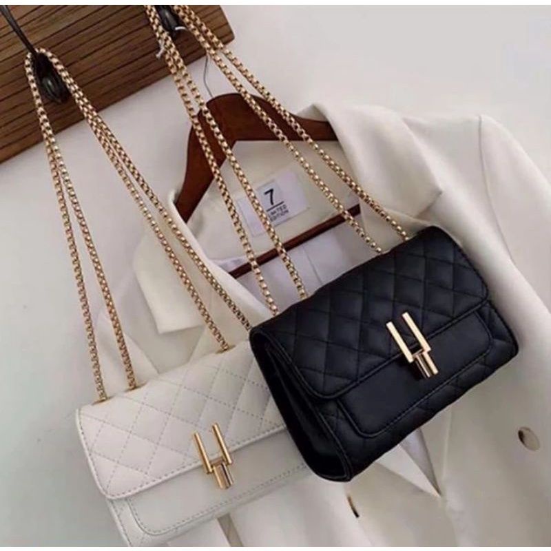 TAS WANITA PREMIUM TAS SELEMPANG WANITA SLINGBAG WANITA TALI RANTAI