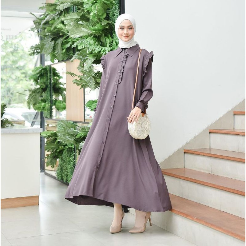 AULA DRESS Syiraaswardrobe gamis maxi polos