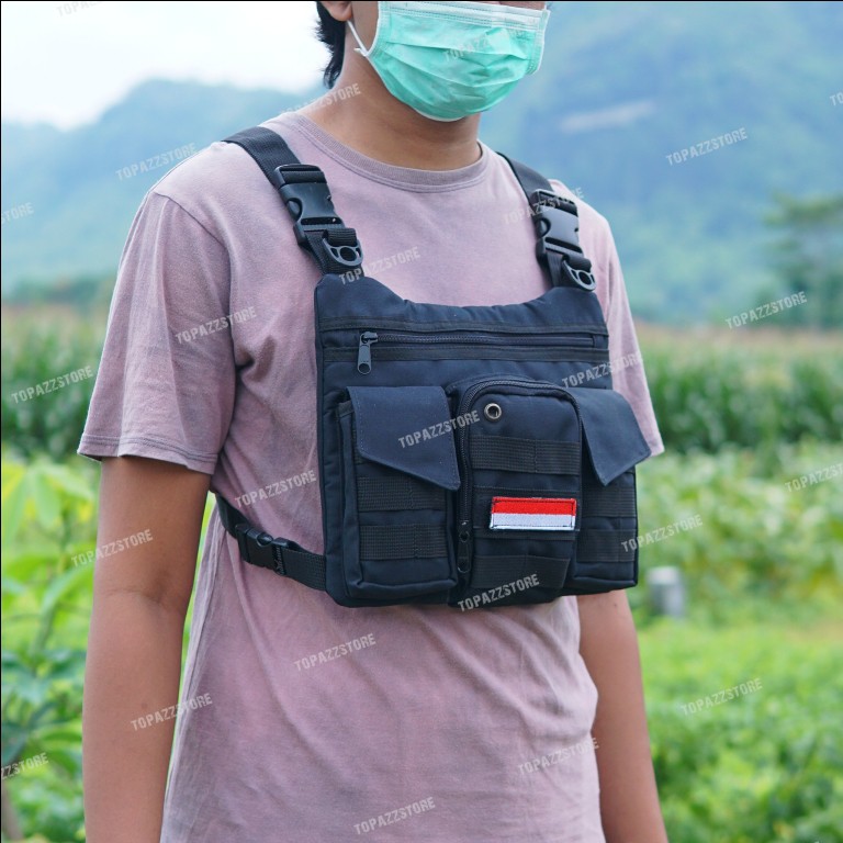 Tas Pelindung Dada Tactical Army Polisi Militer TNI Tentara