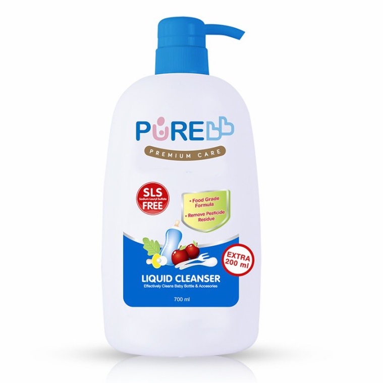 PURE BB Baby Laundry Liquid 850ml / Liquid Cleanser Pump Botol 700ml