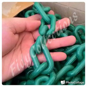 RANTAI PLASTIK / RANTAI GANTUNGAN / DISTRO / MAINAN UK. 9MM HIJAU