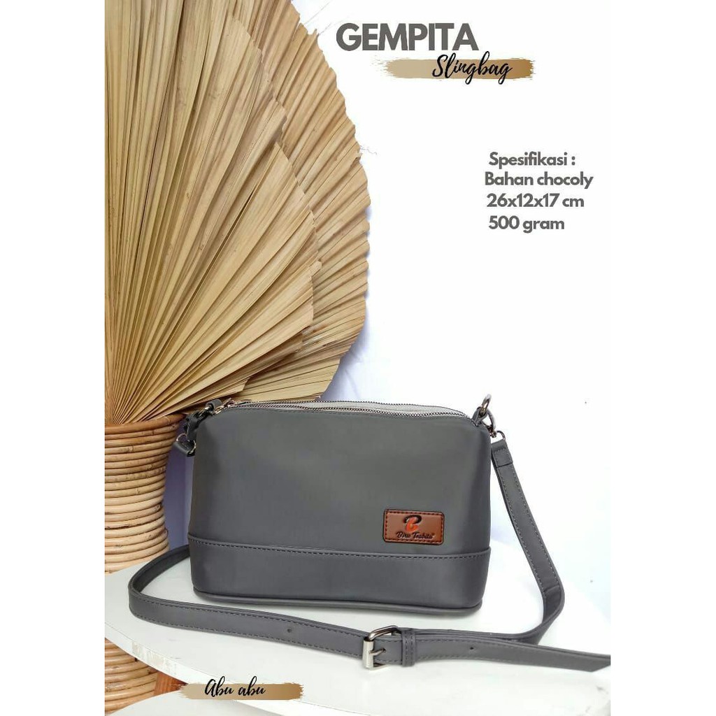 LaristShop Sling Bag Gempita Biru Tsabita Tas selempang Murah Kualitas Elegan 26x17x12cm
