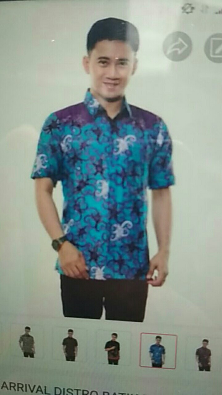 New Arrival Distro Batik Pria Sogan Hrb026 Batikaf Notoarto Batik Ipnu-ippnu Hem Pria