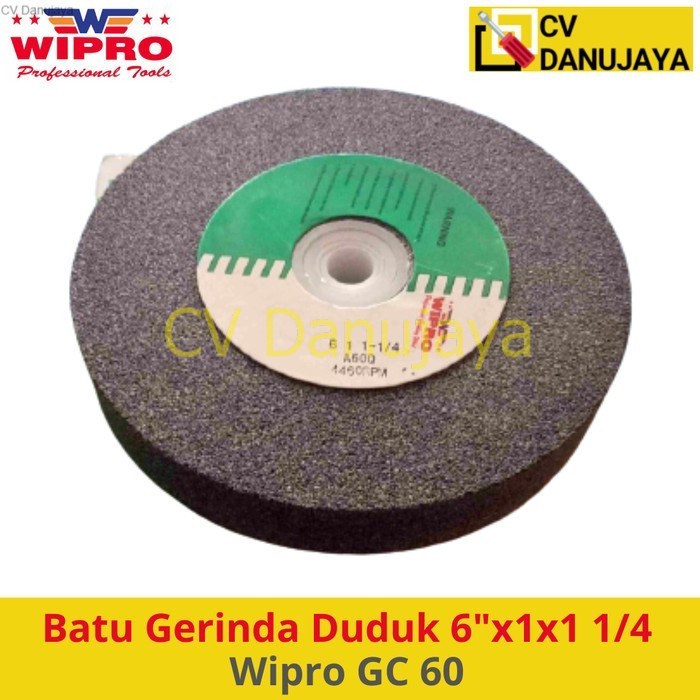 Batu Gerinda Duduk 6" 6 Inchi Asah Grit Grinding Wheel Wipro GC 60