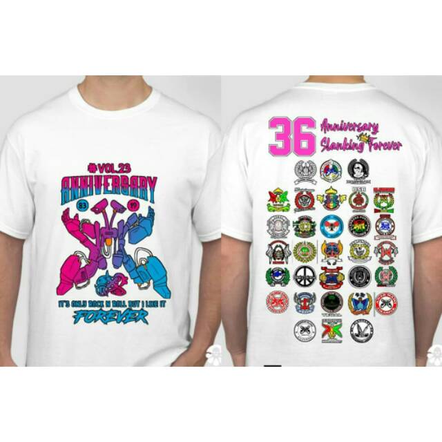 KAOS PENDEK SLANK LOGO LOGO~ANV 36 SLANKING FOREVER~GOSIPJALANANSTORE