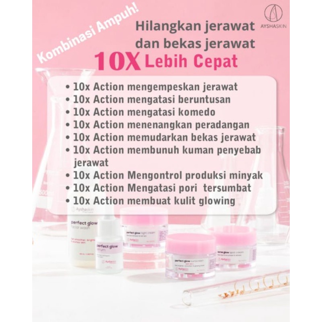 (READY, free pouch+ganci) PERFECT GLOW series Ayshaskin Pharmacia New Packaging-5