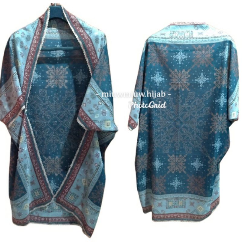 Outer Scarf Viral motif Jingga