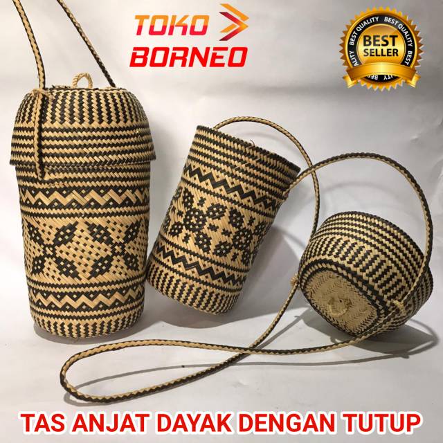 TAS ANJAT DAYAK DENGAN PENUTUP