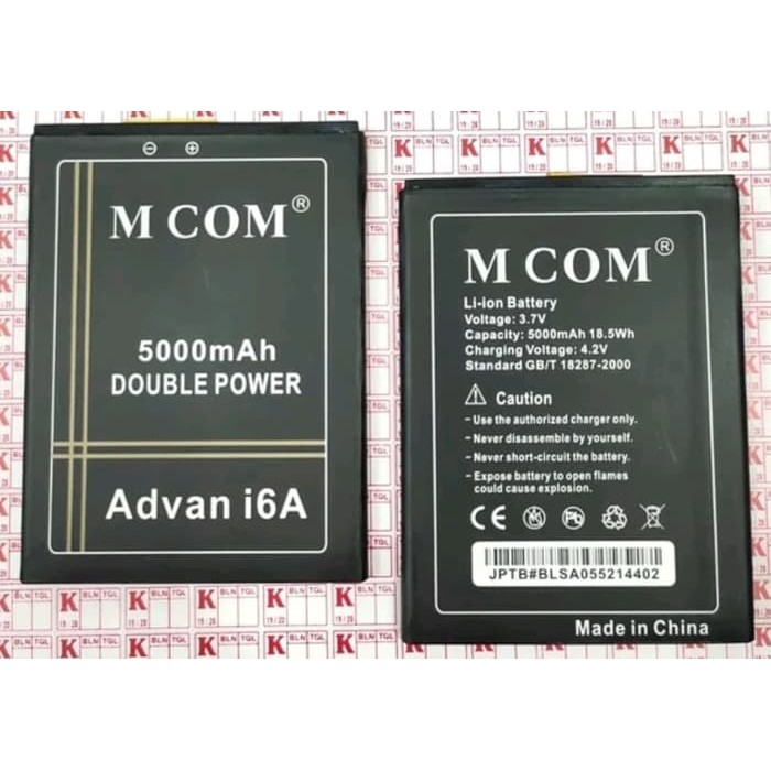 Battery Batre Baterai Double Power Mcom ADVAN i6A - i6 Fullview