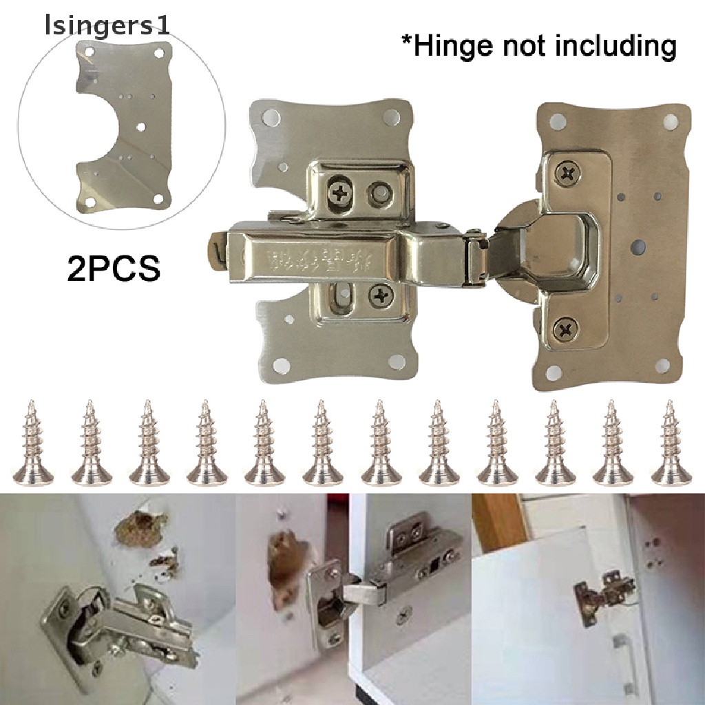 (lsingers1) 2pcs Engsel Bahan Stainless Steel Untuk Lemari