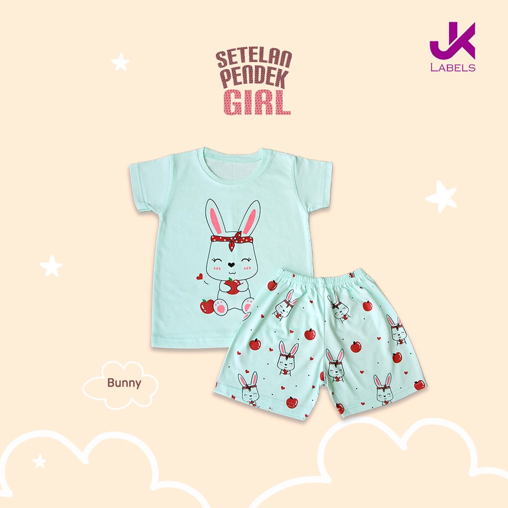 JK Setelan Pendek Girl - Bunny (1-8 TAHUN)