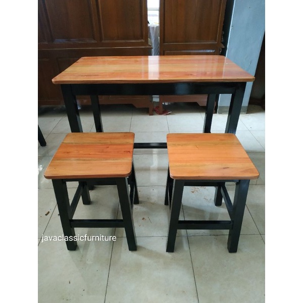 KURSI MAKAN CAFE RETRO, KURSI KEDAI WARUNG BAR RESTO DUDUKAN BAKSO BAHAN KAYU MAHONI FURNITURE JEPARA-1