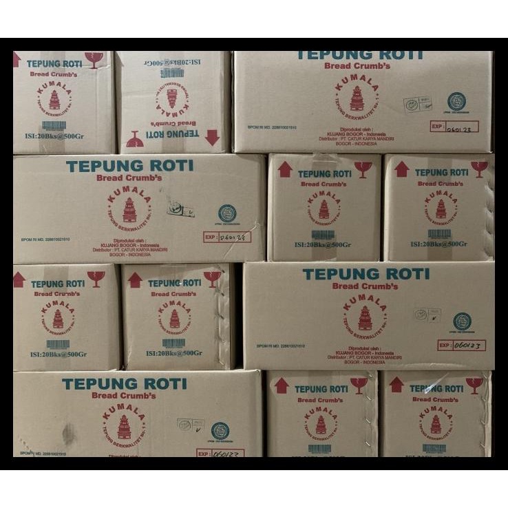 

TERBARUU!! Tepung Roti Kumala 500gr 1 Dus isi 20bgks SALE